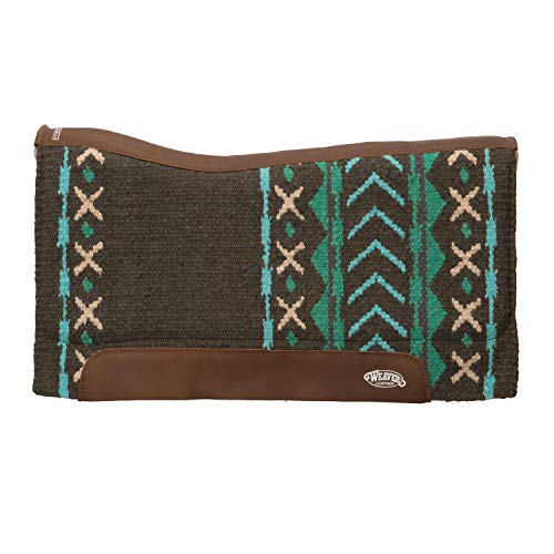 Weaver Leather unisex adult Orthapedic Synergy Contoured EVA Sport Foam Saddle Pad Orthopedic Felt Liner Charcoal Turquoise, Charcoal/Turquoise, 33 x 38 US by Weaver Leather - Used condition - US$121.77