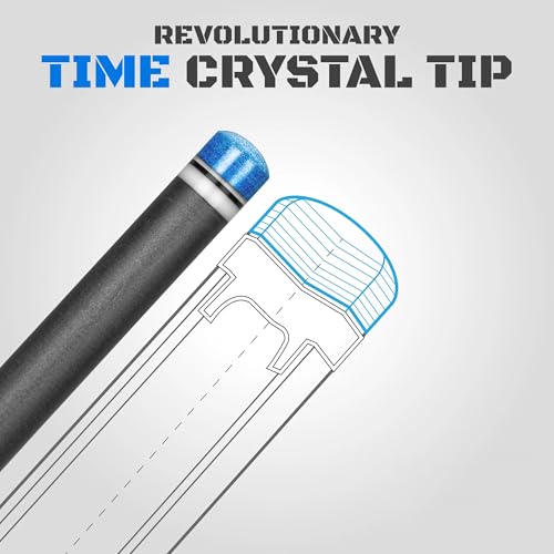 RHINO TIME Crystal Pool Billiard Cue Tip - 14mm/ Blue/Hardness: TIME 3 Medium/Pack 5 by RHINO - Image 6