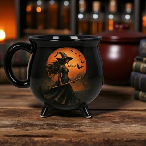 Witches Brew Mug: Personalized Witch Cauldron Cup