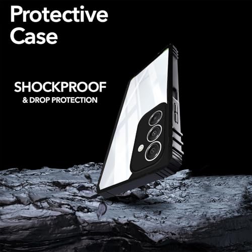 Image of Jkobi Back Cover Case for Samsung Galaxy A16 5G (Ultimate Shockproof Bumpers | Anti Yellow | Rugged Armor | Hybrid PC | Black)