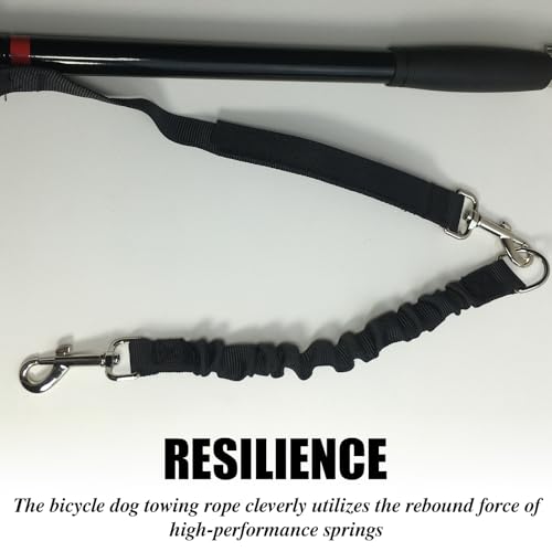 VEGOATY Fahrradleine für Hunde: Hundeleine Fahrrad mit Stoßfeder und Abstandhalter, Hände frei Fahrrad-Hundeleine, Einfache Installation und Demontage Hundeleine für Radfahren, für Fahrrad und Traini