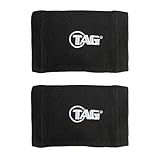 TAG Youth Wrist Coach 2 Pack, Five Window, Baseball Soccer Football Play Coach Playbook Quarterback Wristband, Black