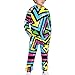 YECARYPOD Colorful Geometric Girls Boys Clothes Fall Outfits 2 Piece Sweatsuit Kids Tracksuit Oversized Sweatshirt and Fall Fashion Sweatpant with Pockets Children's Sportswear