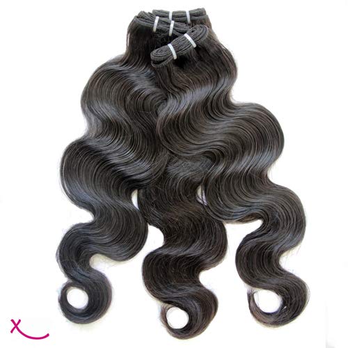 Extiff - Lote de 3 extensiones de pelo brasileño ondulado - 26" 65cm