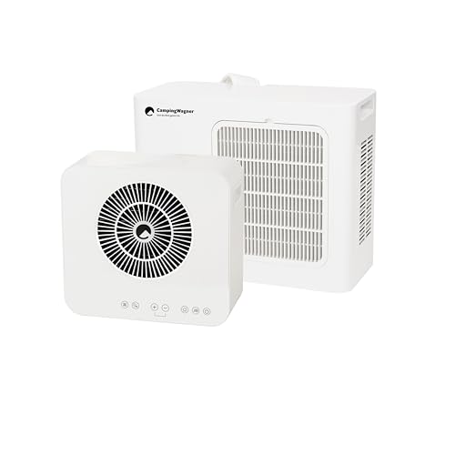 Camping Wagner CoolMade 5200 Mobile Split Klimaanlage 5200 BTU WLAN App Steuerung & Fernbedienung | Kühlen Entfeuchten & Schlafmodus | für Wohnwagen Wohnmobil Caravan Zelt & Räume bis 40 m