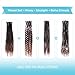 Sangtok 24in Single Ended 3 in 1 Dreadlock Extensions, 30pcs Ombre Burgundy Mixed Dreads Extensions Set SE Dreads with Curly Dreadlocks for White Women