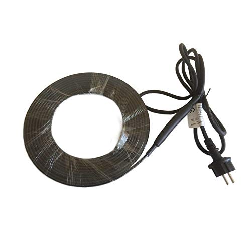 Calefacción de tuberías con cable calefactor autorregulador, preconfeccionado con enchufe Schuko con cable de 2 m y protección contra heladas, 10 W/m Cover