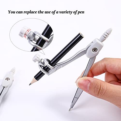 Vobou Conjuntos de kit de geometria matemática 10 peças materiais para estudantes com caixa de armaz