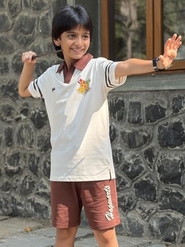 Image of Nap Chief Kids Cotton Official Harry Potter Co ord Set for Boys & Girls, T Shirt and Shorts for Casual Wear