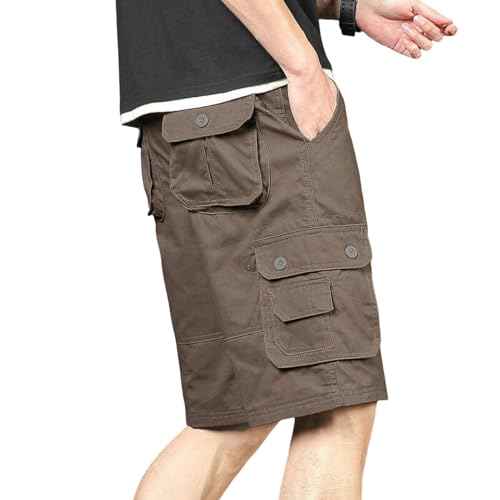 Short cargo homme multi-poches ample et léger pour l'été