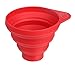 Price comparison product image Dr.Oetker Funnel Flexxibel of Silicone Foldable in red, 8 x 8 x 10 cm