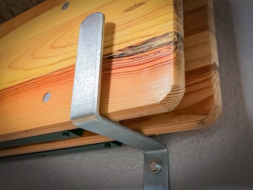 BGS Diy 88315 | Wandhaken-Satz | für Festzeltgarnituren | 4-tlg. | Aufhängung Biertisch Garnitur