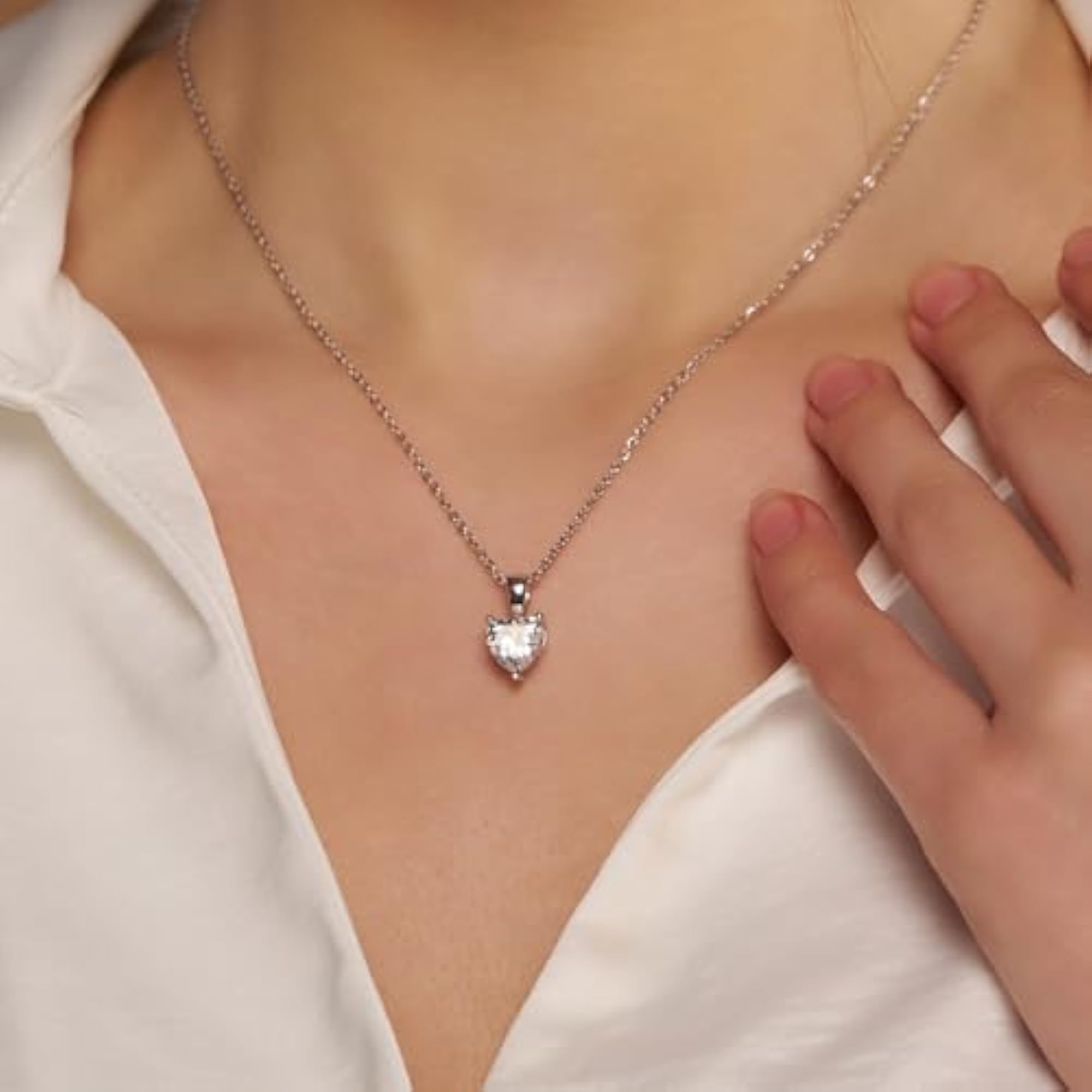Women's 18k Gold Vermeil Trendy Heart Pendant