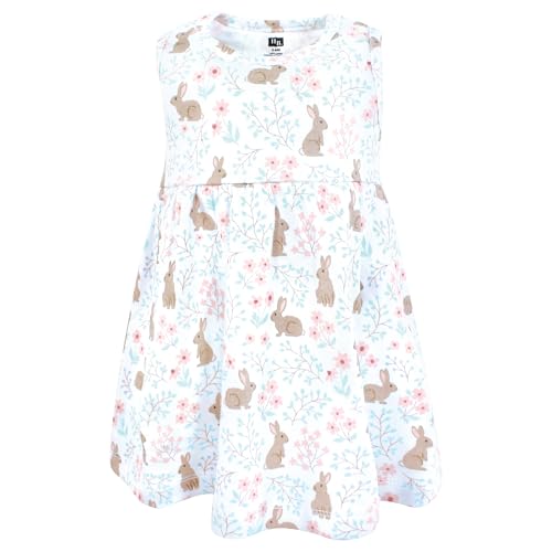 Image of Hudson Baby Girls' Cotton Dress and Cardigan Set