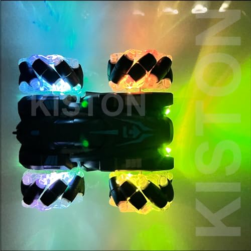 Carrinho Controle Remoto Controle de mão Off Road 4x4 Luz Led Colorida Radical Manobras Gira 360º Do