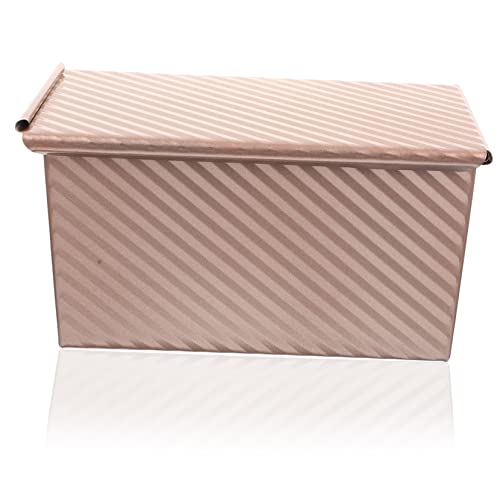 OKUMEYR Loaf Pan with Cover Non Stick Baking Mold for Home Baking Toast and Bread Making Supplies for Cakes and Loaves Bakeware for Kitchen Use