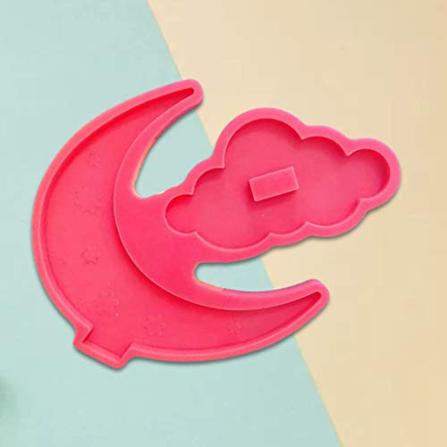 HELYZQ Molde de resina epóxi DIY Crafts Decor Moon Cloud Ornamentos molde de silicone