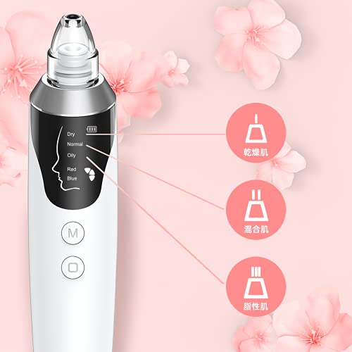 最安値 21最新版 毛穴吸引器 毛穴 くろずみ 6種類吸引ヘッド 9段階モード 汚れ除去 美顔器 角質取り 顔 黒ずみ 皮脂 角栓除去 いちご鼻 ニキビケア 毛穴洗浄ランキングの美容家電 アクネージュ せなきゅあ 美肌 エステ 美顔 Ledディスプレイ Usb式充電式 男女兼用