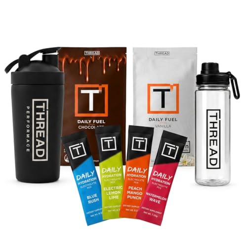 THREAD Performance Daily Fuel | All-in-One Sports Nutrition for Young Athletes | 21g Protein, 60+ Organic Superfoods, Vitamins & Minerals | 30 Servings (Starter Kit)