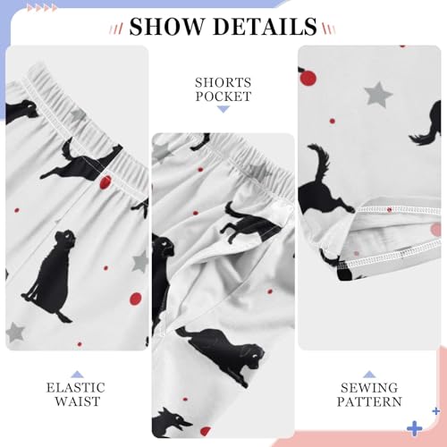 Dog and Ball Boys Pants Boys Athletic Pants Long Pant for Boy with Pockets Wide-Leg Size 6-14Y4