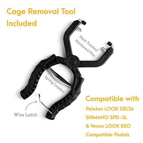 Sangles d'orteil Venzo compatibles pédales vélo Peloton - 5