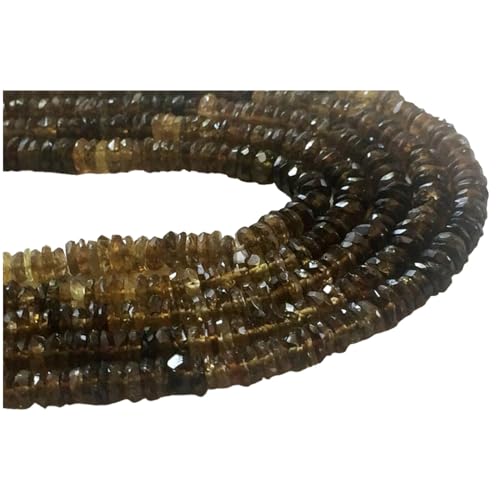 Tourmaline de bière Heishi de 5 mm résout le manque d'intercalaires naturels pour vos bijoux