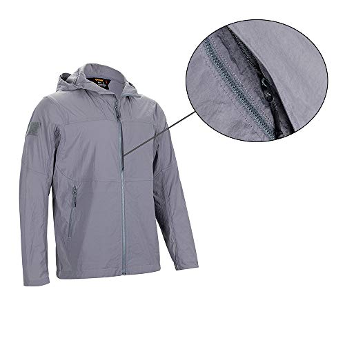 EXCELLENT ELITE SPANKER Men's Lightweight Zip Waterproof Windbreaker Jacket Active Hooded Packable Jacket Trench Coats3