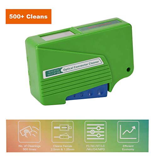 Fiber Optic Connector Cleaner, Fiber Optic Clean Supports 1.25Mm/2.5Mm,Sc,Fc,St,Mu,Lc, All Types Of Fiber Optic Connectors, Cleans Over 500 Times #TOP4