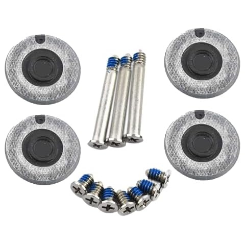 Infinite Products MacBook Pro Rubber Feet for 13" 15" 17" 2008 2009 2010 2011 2012 + (MacBook Pro W Screws) Cover