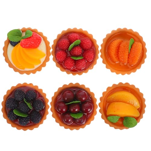 Tarte aux oeufs artificielle en PVC haute fidélité pour studio photo