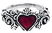 Produktbild Alchemy Gothic Betrothal Frauen Ring silberfarben S Hartzinn Gothic