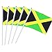 Hand Held Jamaica Flag Jamaican Flag Stick Flag Mini Flag 50 Pack Round Top National Country Flags,Party Decorations Supplies For Parades,World Cup,Sports Events,International Festival (8.2 "x 5.5")