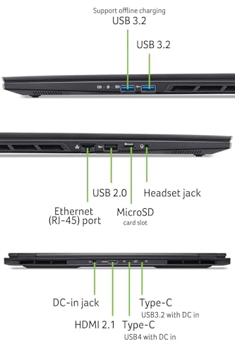 Nitro 16S AI (AN16S-61-R9ZH) Gaming Laptop 16" WQXGA IPS 180Hz, AMD Ryzen AI 9 365, 32 GB RAM, SSD da 1 TB, NVIDIA GeForce RTX 5070, Windows 11, tastiera QWERTZ, nero - Notebook - Immagine 4
