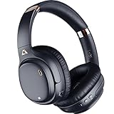 1Mii Auriculares Bluetooth Diadema Cancelación Adaptativa de Ruido, Wireless Headphones Over-Ear Headphones Hi-Fi Sonido Aptx HD de Baja Latencia, 60 h de reproducción de Bateria Negro