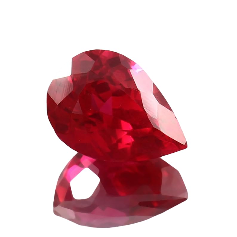 Rubis naturel en forme de poire pour fabriquer vos bijoux de mariage