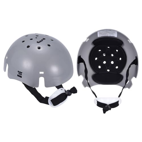 uxcell 2Pcs Bump Cap Insert, ABS Baseball Hard Hat Inserts, Lightweight Safety Bump Cap with Adjustable Strap for Head Protection (Normal Size, Grey)