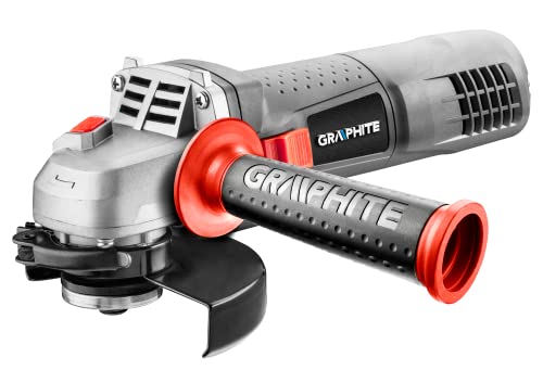 GRAPHITE Amoladora angular 750 W, velocidad 3000-12000 rpm, disco 125 x 22,2 mm, rosca de husillo M14, peso 2,1 kg