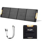 BougeRV 200W Portable Solar Panel with IP65 Water Resistant, Foldable Solar Panel with XT60/DC790...