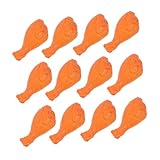 CLISPEED 40 Stück Miniatur Hähnchenkeulen Realistische Plastik Puppenhaus Rote Geschmorte Hähnchen Miniatur Fleisch Zubehör Leicht Tragbar für Innen und Außendekoration