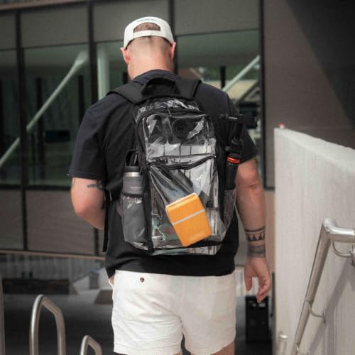 Clear Waterproof Backpack 17 Inch, TPU Backpack with Front Storage Pockets by Brands & People - Used condition - Image 6