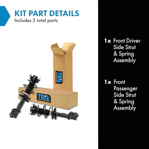 Image of TRQ Front Strut and Spring Assembly Set 2 Piece | For 2012-2014 Hyundai Sonata