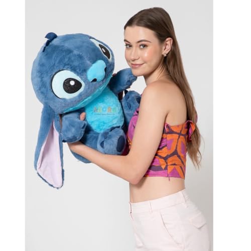 Image of ADORA Stitch Soft Toy for Kids Cuddly Alien Soft Toy with Floppy Ears, Big Size 55 cm Dark Blue Lovable and Huggable Plush Soft Toy, Stitch Plush Toys Cute and Comfortable Stuffed Animal Soft Toy
