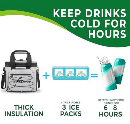 MORXPLOR 12-Can Cooler with Magnetic Lid