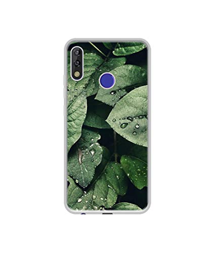 Image of Amazon Brand - Solimo Designer Leafs UV Printed Soft Back Case Mobile Cover for Tecno Camon i Sky 3