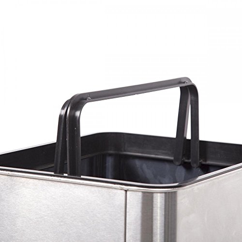 FDW Kitchen Trash can for Bathroom Bedroom Home Office Automatic Touch Free Garbage bin with lid Brushed Stainless Steel Rectangular 13 Gallon / 50L by FDW - Image 6