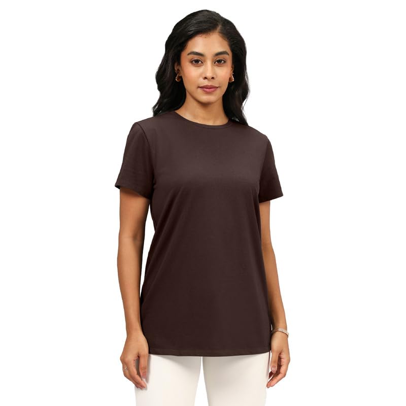 Image of BlissClub Women The Last Tee - Boyfriend tee | Women's t-Shirt | Sleeves | Hip Covering | Cotton Tee