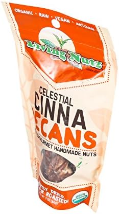 LIVING NUTZ Cinnamon Bun Pecans, 3 OZUSDA Organic
