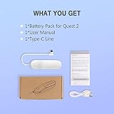 Akumulator wielokrotnego ładowania do Meta/Oculus Q-uest 2, 5000 mAh, przenośny powerbank, kompatybilny z Elite Strap, lekka konstrukcja, rozszerzona moc do VR, szybsze ładowanie, wydłużony czas pracy