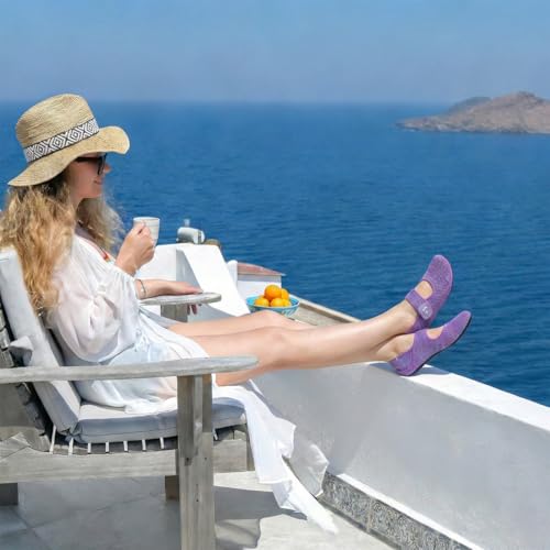 Image of Water Shoes for Women Men Barefoot Beach Swim Aqua Socks Summer Wide Slides Sandals Quick Dry Pool River Sea Sock Shoes