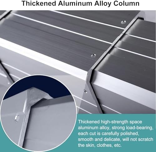 Adjustable Height Retractable Aluminum Table Stand for RV, Camper, Pontoon, Home Office, Kitchen & Bedroom - Portable, Lightweight, Versatile Design for Easy Use